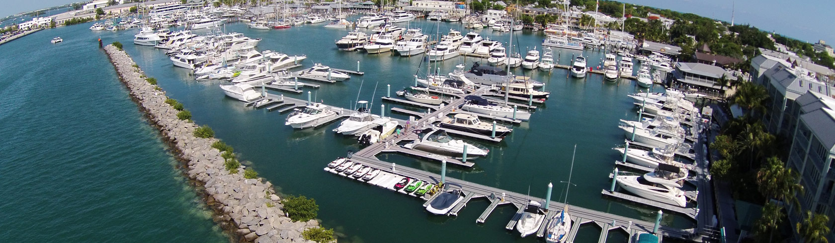 Galleon Marina boat slips and rock jetty